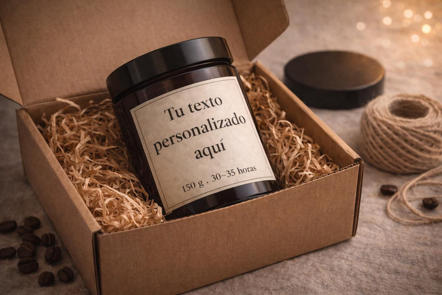 Vela personalizada para regalo
