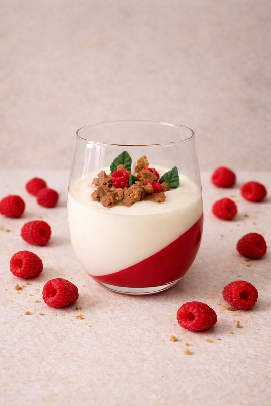 Vela de soja aroma dulce frambuesa caramelo
