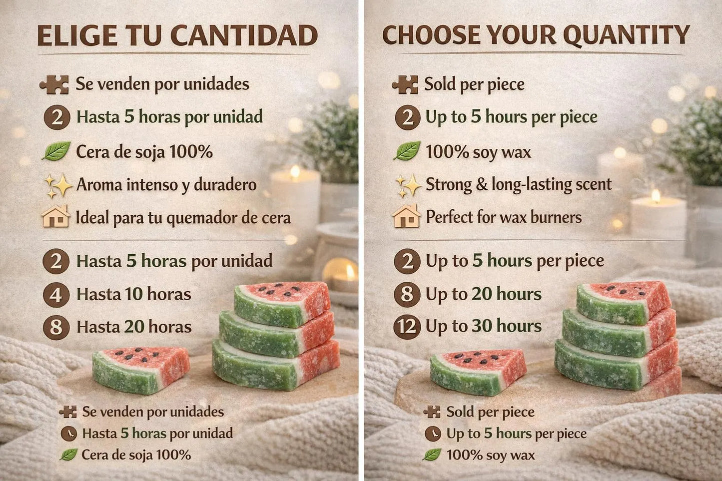 Wax melts Smoothie de Sandía