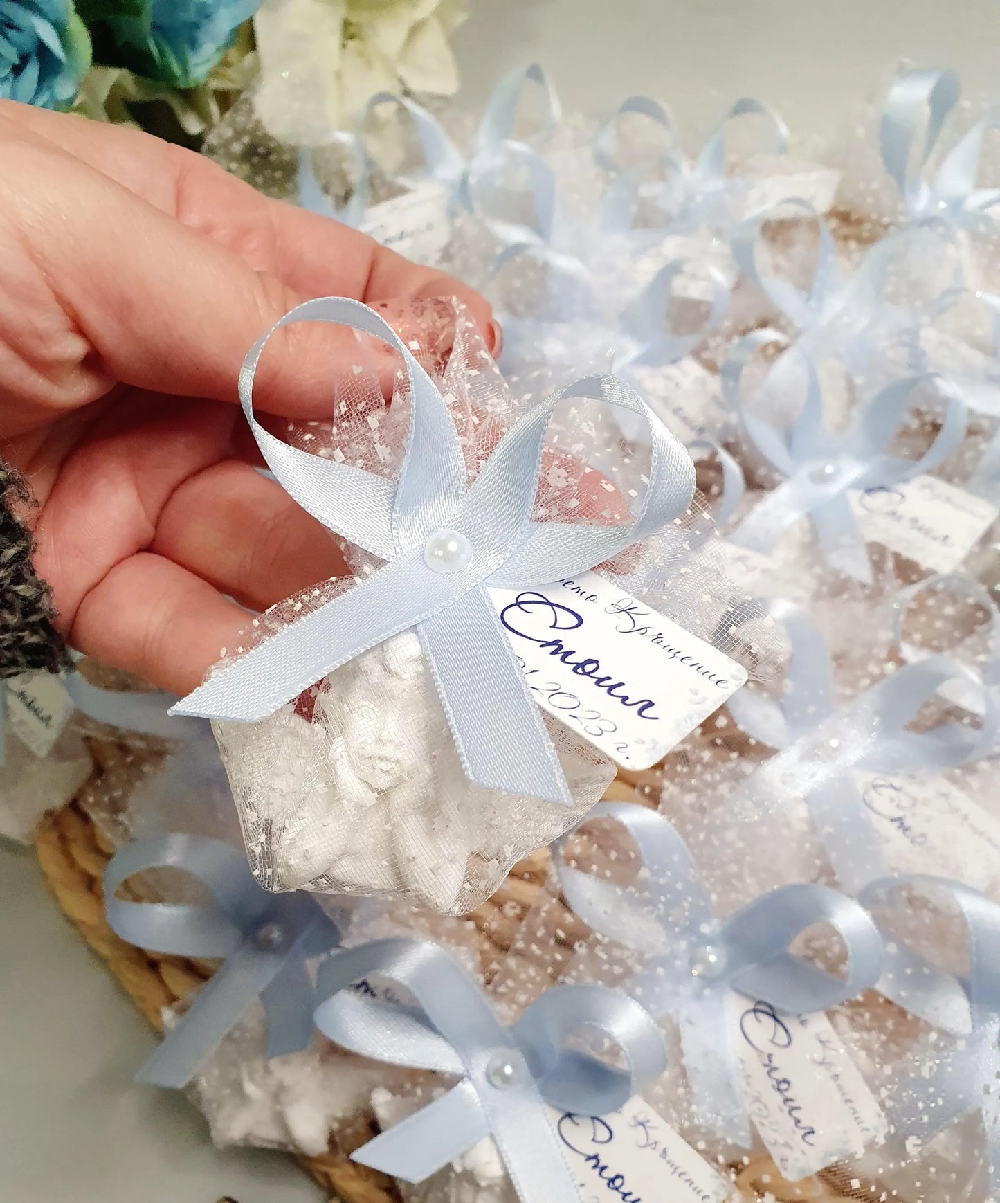 Figuras de yeso cerámico con imán en forma de ángel, personalizadas y hechas a mano