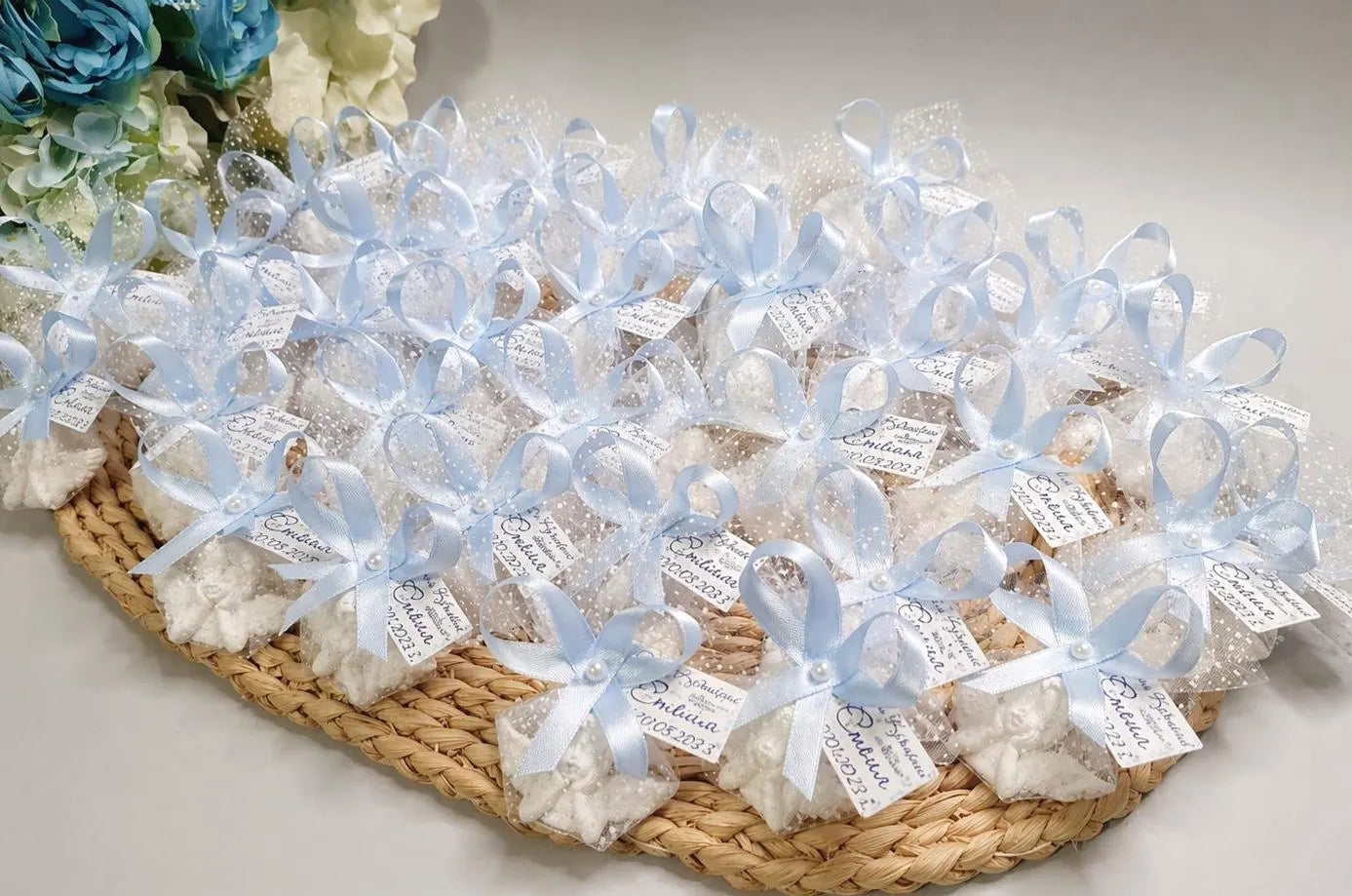 Figuras de yeso cerámico con imán en forma de ángel, personalizadas y hechas a mano