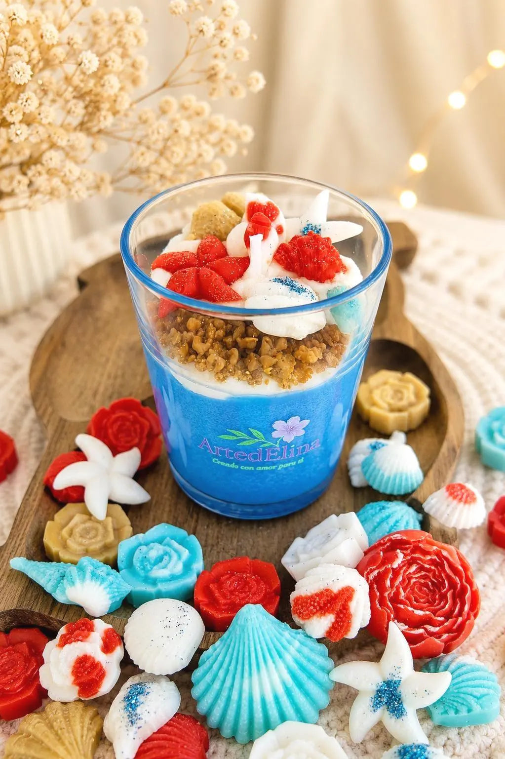 Vela de soja Ocean Breeze | Vela artesanal de lujo con aroma marino